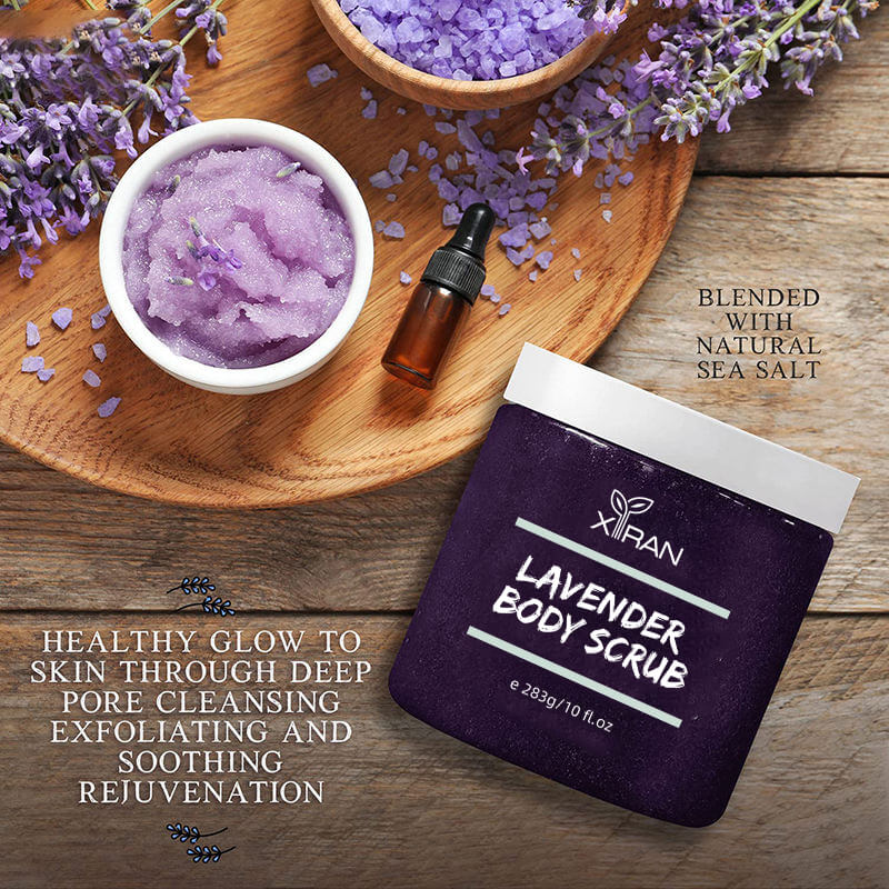 Lavender Scented Salt Body Scrub